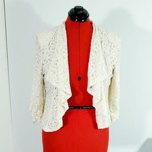 Pinky Lace 3/4 Sleeve Blazer - XL